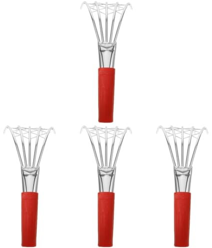 INOOMP 4pezzi Rastrello Per Vongole Inossidabile Design Cinque Strumento Per Scavare e Molluschi Attrezzo Versatile Per e