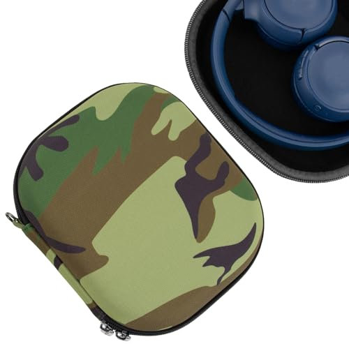 Kingshion Hard Headphone Case Compatible with JBL Tune 510BT, 520BT, 525BT, 500BT, 560BT, 570BT,Tune 600BTNC, 660NC, 670NC, Travel Carrying Bag for Live 460NC, Live 400BT,T450BT, E45BT (Camouflage)