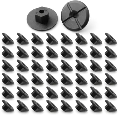 Wjelet 50 Stück Spreizmutter Kunststoffmutter, 4 mm Radhaus Schutz Verkleidung Befestigungs Clips, Türverkleidung Hochwertige Clips für Verschiedene Automodelle, 2019900050,51711958025