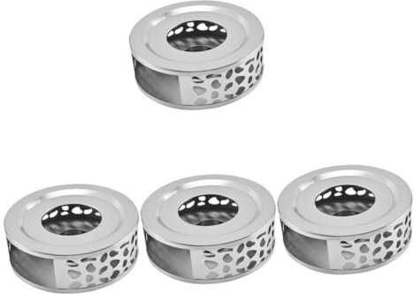 COLLBATH 4 Stücke Wärmer Edelstahl Tee Wärmer Heizung Kaffee Tee Wärmer Set Für Hause