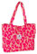 dalerno Canvas Tasche Damen Shopper Rosa Leo Muster – Große Umhängetasche Schultertasche für Alltag, Büro, Einkauf & Freizeit Leoparden Muster Pink