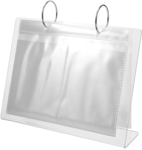 Mikinona Pochettes à Bijoux Transparentes 10x10 Cm Rangement Scellé Organisateur Pour Boucles D’oreilles Bagues Collier Voyage Usage Quotidien