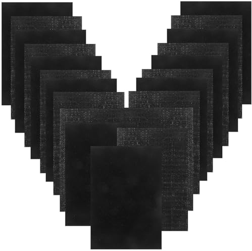 Didiseaon 12 paires Bandes Adhésives Autocollantes Nylon et Polyester Rubans Scratch Résistants à Usure pour Fixation de Coussins Tapis Cadres Usage Mural sans Perçage Noir