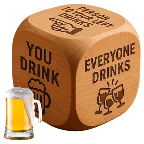 Holdes Giochi di bere, divertenti attività di sfida, accessori per feste, gioco da tavolo per adulti con scelte di dadi | Per riunioni a casa, all'università, con coppie, amici, famiglia