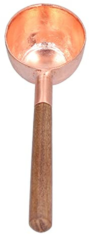 Cuchara de café de cobre Respice Finem para medir con precisión granos de café té azúcar y diseño de cobre y ideal para uso en bares domésticos y tiendas de té con leche
