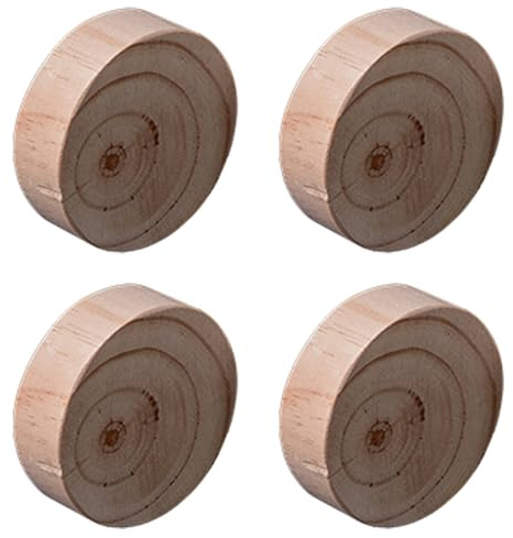 Rialzi resistenti per mobili in legno massello, 4 pezzi, gambe di supporto per letto, divano, sedia, tavolo (7 x 5 cm), elevatori per una maggiore stabilità e regolazione dell'altezza