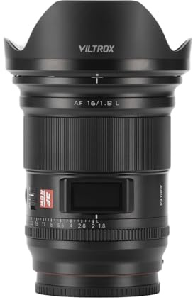 VILTROX AF 16mm F1.8 Obiettivo della fotocamera per L Mount Full Frame Messa a fuoco automatica Grande apertura grandangolare Protocollo nativo L-Mount