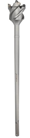WERHE Foret perforé SDS MAX - Pour des perçages longs dans le béton et le béton armé - Tête asymétrique en carbure - Pointe de centrage - Cœur renforcé - 80 x 600 mm