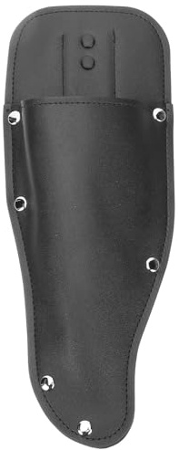 SHINEOFI Funda para Tijeras de Podar de Jardinería en PU Negro, Diseño Estilizado y Cómodo para Proteger Herramientas de Poda en Exteriores