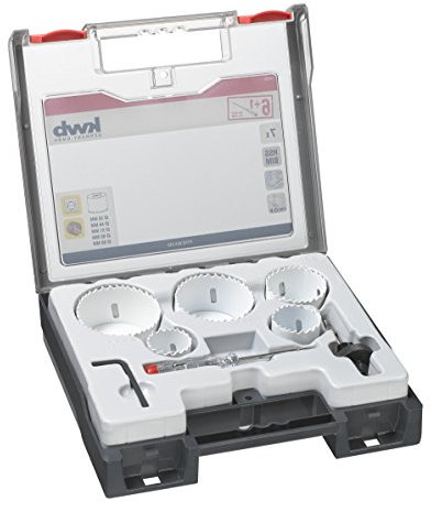kwb 598260.0 Profi Bi-Metall Lochsäge-Set Nr. 2 für Elektriker – 7-teilig, HSS-CO, Vario Zahnung, 8 % Cobalt, inkl. Spannungsprüfer.