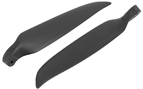 Aexit Pair RC Electrical equipment Glider Plane Black Plastic Folding Propeller Vanes 279mmx203mm
