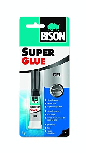 Bison Kit de pegamento superpegamento, tarjeta de gel, 3 g