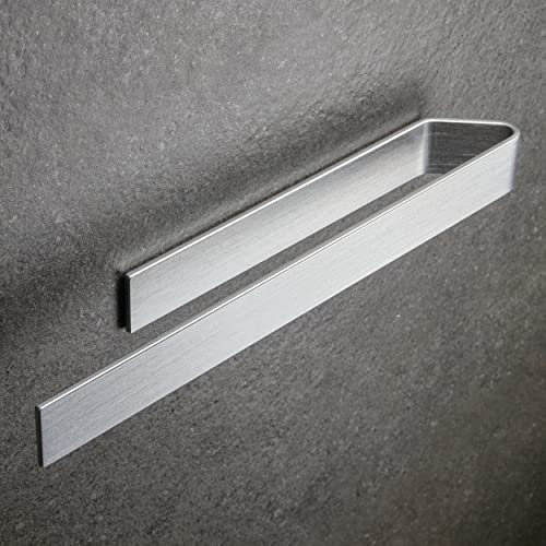 Design Amburgo Porta asciugamano adesivo | Porta Asciugamani Cucina e Bagno | Designo modern | 40 cm | Grigio argento