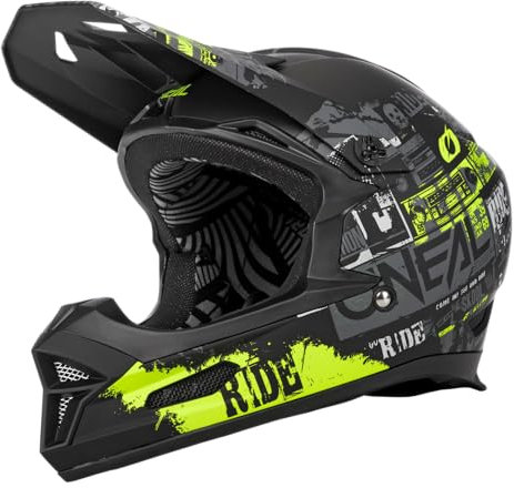 O'NEAL | Mountainbike-Helm | MTB Downhill | Robustes ABS, Ventilationsöffnungen für Luftstrom & Kühlung, ABS Außenschale | Fury Helmet Ride V.22 | Erwachsene | Multi | Größe L