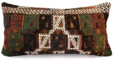 Kelim Kissen 30x60 cm Kissenbezüge Türkisch Handgewebt Kelim Kissenhülle Dekokissen Sofakissen Zierkissen Kelim Teppiche Kissenbezüge code 4914