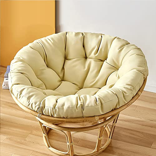 OLAMASA Papasansessel Kissen Polster für Gartensesse Wasserdicht Hängesessel Kissen Rund Schaukelstuhlkissen Papasan Ersatzpolster Für Indoor Outdoor (A 60x60cm/23.62x23.62in)