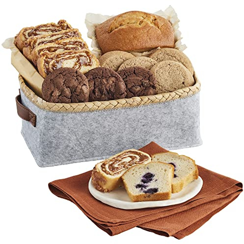 Harry & David Baker's Best Basket, Fresh-Baked Chocolate Chip Cookies Gift Basket, All Occasion Gift, Thank You, Dessert Snack Gift For Women, Men, College Students, Families, Loved Ones