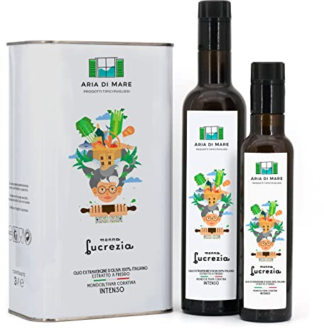 Olio extravergine di oliva monocultivar coratina intenso “Nonna Lucrezia (250 ml special edition)
