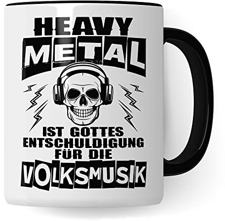 Heavy Metal Tasse für Rocker - Metal Fan Geschenkidee - Metalic Geschenk mit Humor