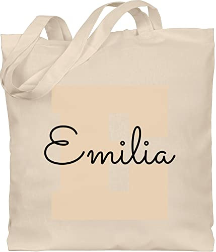 Geschenk mit Namen personalisiert by Shirtracer - Baumwolltasche - Initialen - Personalisiertes Geschenke mit Namen Weihnachts-Geschenke Geschenkideen Wichtelgeschenk