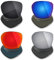 Mryok 4 Paar polarisierte Ersatzgläser für Smith Shoutout Sonnenbrille – Stealth Black/Fire Red/Ice Blue/Silver Titan, mehrfarbig, Einheitsgröße