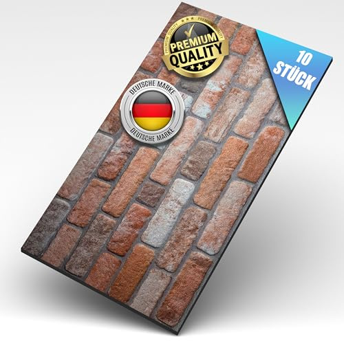 AS Country Stone® Wandverkleidung Steinoptik | 100x50x2 cm | 3D Effekt Wandpaneele Steinoptik für Küche und Wohnzimmer | Innen- und Außenbereich - Steinoptik Styropor - 3D Wandpaneele | 10 Stück |