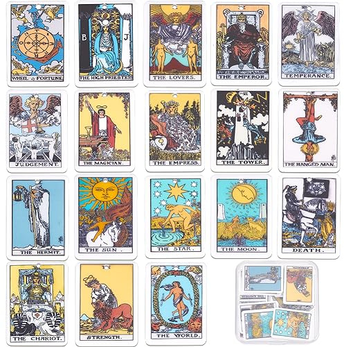 SUNNYCLUE Dijes de tarjeta de tarot para hacer joyas, suministros de abalorios