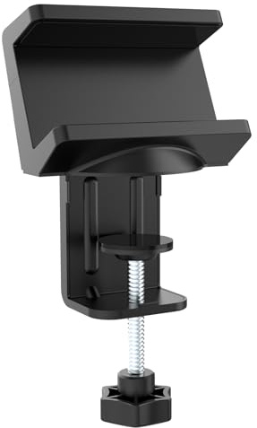 MaxTrack NVZ2L - Morsetto da tavolo per ciabatta elettrica o hub USB da 50 a 70 mm di larghezza, supporto da scrivania, cuscinetti protettivi in silicone, supporto per ciabatta