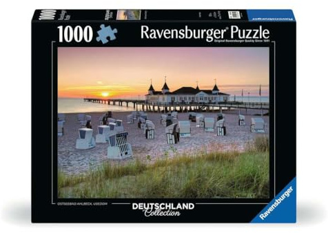 Ravensburger Puzzle Ostseebad Ahlbeck, Usedom - 1000 Teile Puzzle | 1000 Teile Puzzle, Erwachsenenpuzzle, Geschenk für Frauen und Männer