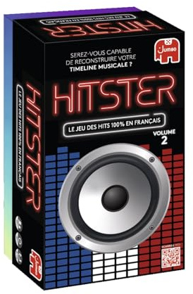Hitster - Chansons Françaises - Jeu de Société - 2-10 Joueurs -16 Ans + | Jeu Musical - 300 Hits - Scannez les Chansons, Revivez des Souvenirs – Jeu de Cartes - Soirées, Famille, Adultes - 30 Min