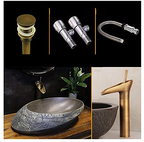 Waschbecken Kreativität Keramikbehälter Waschbecken Stein Textur Badezimmer Waschbecken Arbeitsplatte, einzigartige Form Art Basin Waschbecken for Toilettenwaschtisch Aufsatzwaschbecken ( Color : B )