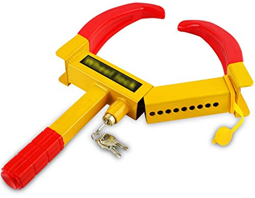 Ausziehbares Felgenschloss für Autoreifen, universelle, robuste, diebstahlsichere Radklemme mit 2 Schlüsseln (Größe: 480 mm)