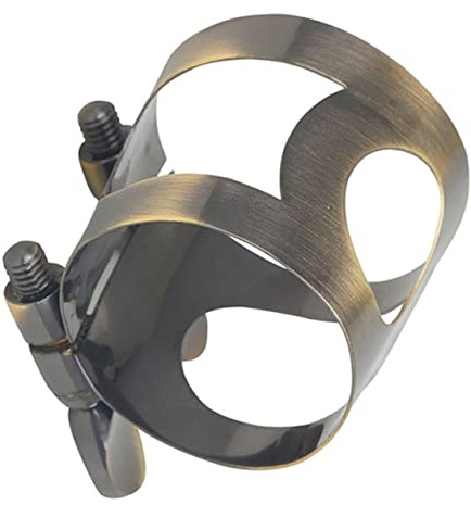 Klarinetten Metallclip aus Messing für Blattschraube | Ligaturverschluss, Stabilisiert das Rohr, Klein und Leicht, Einfach zu Tragen