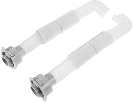 ANDRESLAD 2pcs Washing Machine Drain Hose Connector Pipe Elbow Fitting Replacement for Washing Machine Drainage Pipe Corner Connector Leak Prevention Water Hose Adapter