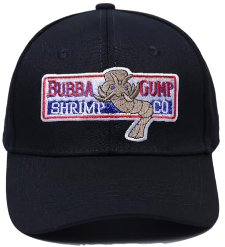 Himozoo Bubba Gump Baseball Cap Einstellbare Shrimp Co. Bestickte Forest Gump Kostüm Hüte, Bubba Gump Shrimp Cap