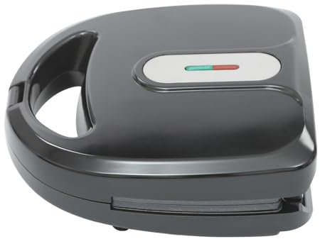 750 W, griglia a contatto 6 in 1, rivestimento antiaderente rimovibile, con 6 pirottini (piastra per waffle, piastra per ciambelle, piastra per ciambelle, piastra per sandwich, conchiglie e piastra
