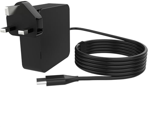 Byprlvps 65W USB C Laptop Charger for Lenovo Thinkpad Laptop Charger | T14 T14s X1 Think pad, Yoga Computer Charger 7i, 65 Watt Fast Replacement Type C Chromebook UK AC Adapter