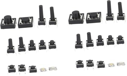 UKCOCO 140 pezzi Kit Assortito Interruttori Micro Push Button Momentanei Impermeabili Alta Sensibilità Telecomandi Giocattoli e Apparecchi Domestici
