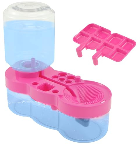 Paint Brush Rinser, Multifunctional Paintbrush Cleaner with Tray, Artist Paintbrush Cleaning Water Cycle Rinser for Water Based Paint Brush, Acrylic Brushes, Makeup Brushes (Purple)