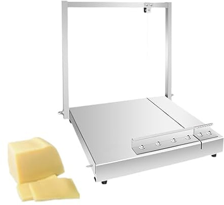 Cortador de queso comercial, cortador de queso profesional de acero inoxidable con alambre para bloques grandes