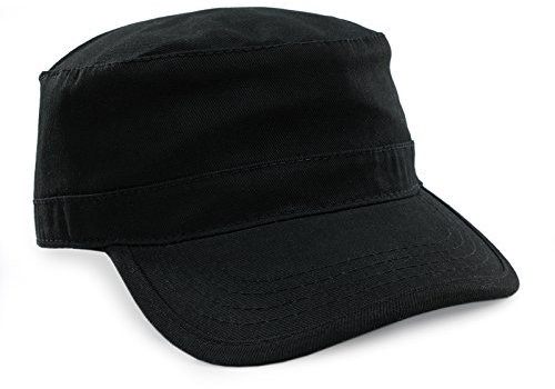 4sold Kapitänsmütze Army Military Baseballmütze Sport Unisex Mütze Army Destroyed Cap Fidel Castro Kuba Style Fullcap im Military Camouflage Angeln (Black)