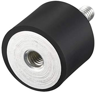 sourcing map M6 Stecker Buchse Gummilager Stoßdämpfer für Motor Generator Kompressor Garage Umkehrosmosepumpe Schlagluftgenerator Autospulen D25mmxH20mm