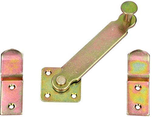 KOTARBAU® Serratura per le persiane imposte 140 mm per porta finestra doppia bullone per finestra zincato dorato