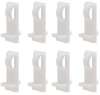 sourcing map Plastic Shelf Support Pegs,5mm Shelf -Locking,Cabinet Shelf Clips,Shelf Bracket Holder Peg,for Kitchen Furniture Book Shelves Supplies,White,20pcs