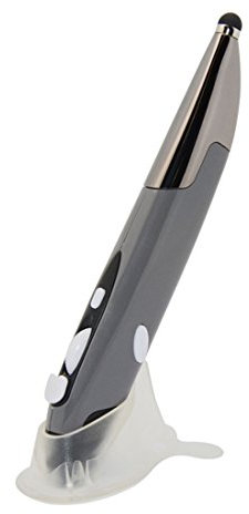 ZZjingli 2.4GHz Innovative Pen-style Handheld Wireless Smart Mouse for PC Laptop(Grey)(Blue)(Red) (Color : Grey)