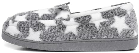 The Slipper Company Grey Womens Moccasin Slipper - Size 3 UK - Grey