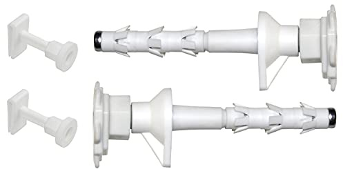HK - Fissaggio per termosifoni piatti per termosifoni compatti, consolle forate, ideale per mattoni forati, calcestruzzo cellulare (senza set di tappo)