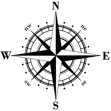 Oilmal etiqueta engomada del coche, Automotriz Calcomanías de 15 cm Brújula en forma de coche calcomanía decorativa etiqueta engomada auto decoración del cuerpo, Pegatinas para Coche Exterior