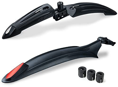 Sportisfaction Mountainbike Schutzblech Set | Universell passend für MTB, Fully, E-Bike & mehr | Einfache Montage | Robust & leicht | Schützt vor Schmutz & Spritzwasser auf Offroad-Touren