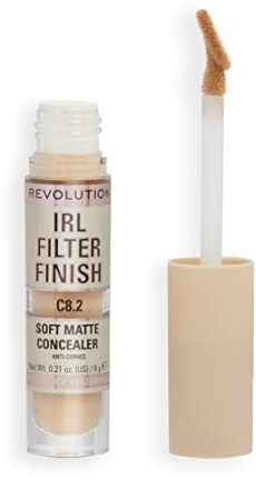 Makeup Revolution, Corrector IRL Filter Finish, Cobertura de Media a Total, C8.2, 6g